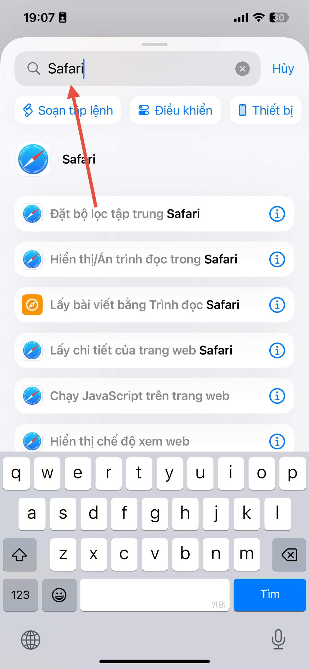 Cách đưa trang web ra màn hình điện thoại iPhone