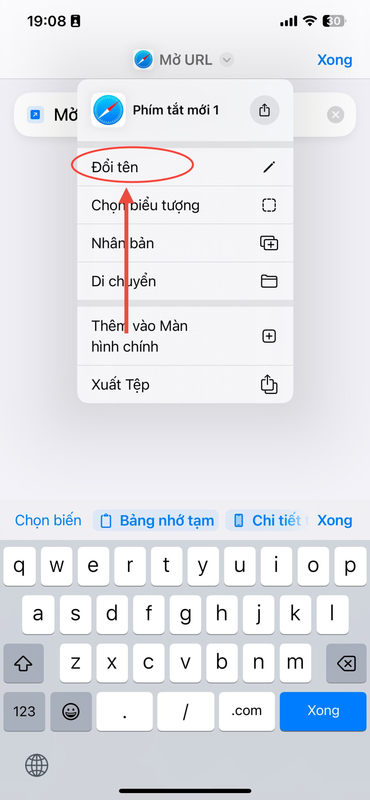 Cách đưa trang web ra màn hình điện thoại iPhone