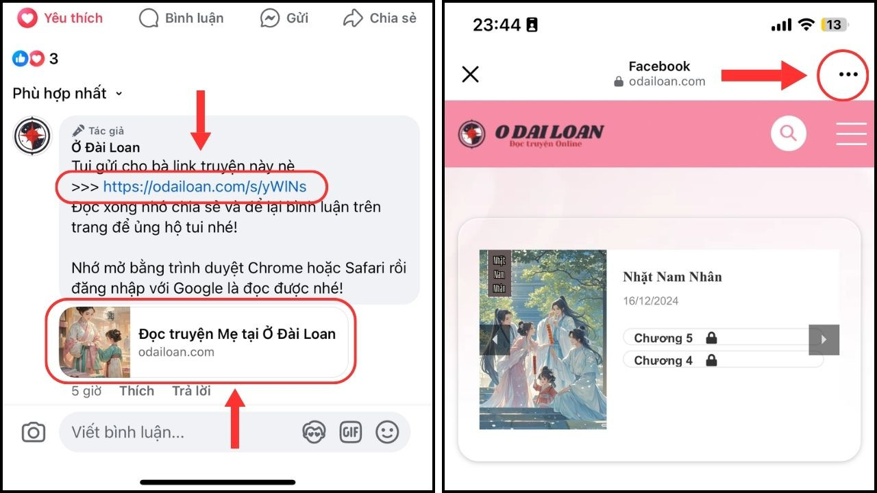 Cách mở link trên Facebook, Messenger bằng trình duyệt ngoài đơn giản